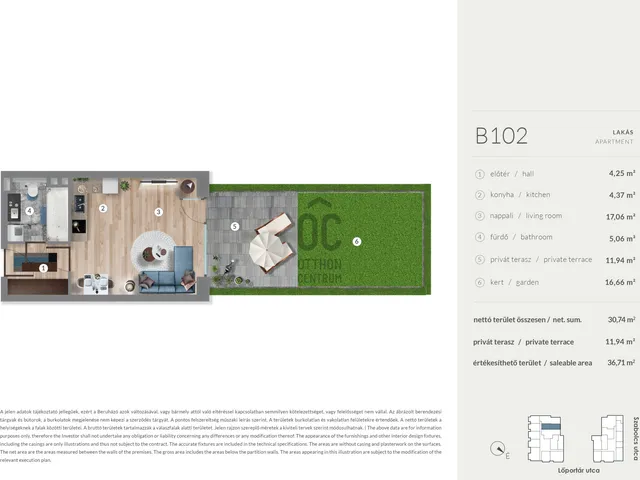 Eladó lakás Budapest XIII. kerület, Lőportárdűlő 30 nm