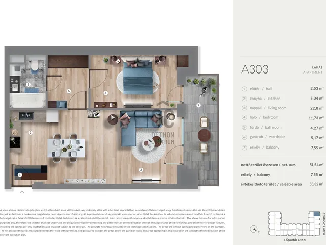 Eladó lakás Budapest XIII. kerület, Lőportárdűlő 51 nm