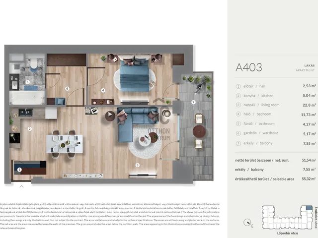 Eladó lakás Budapest XIII. kerület, Lőportárdűlő 51 nm
