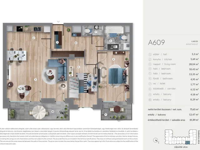 Eladó lakás Budapest XIII. kerület, Lőportárdűlő 75 nm
