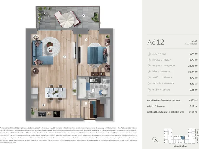 Eladó lakás Budapest XIII. kerület, Lőportárdűlő 49 nm