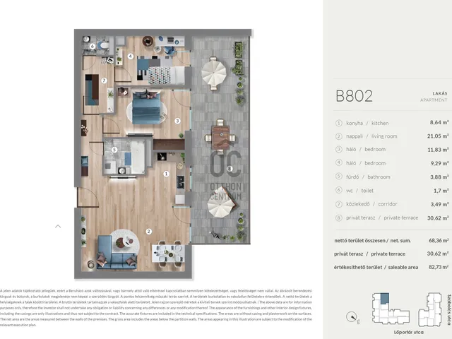 Eladó lakás Budapest XIII. kerület, Lőportárdűlő 68 nm