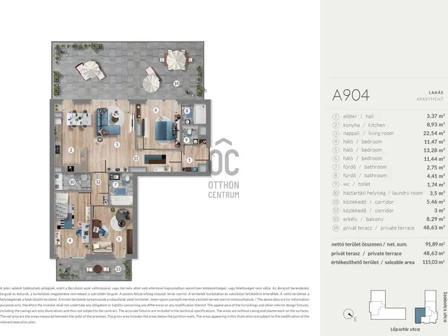 Eladó lakás Budapest XIII. kerület, Lőportárdűlő 91 nm