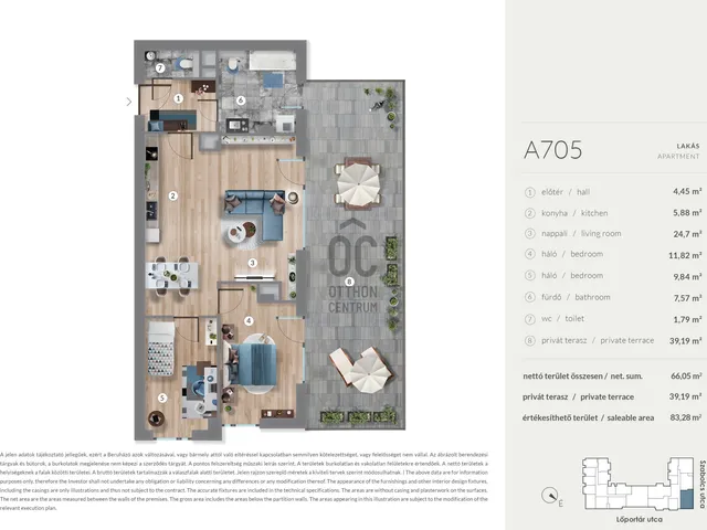 Eladó lakás Budapest XIII. kerület, Lőportárdűlő 66 nm