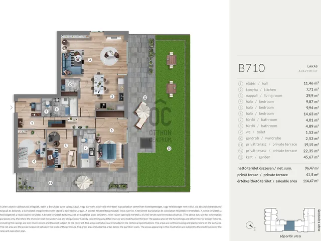 Eladó lakás Budapest XIII. kerület, Lőportárdűlő 96 nm