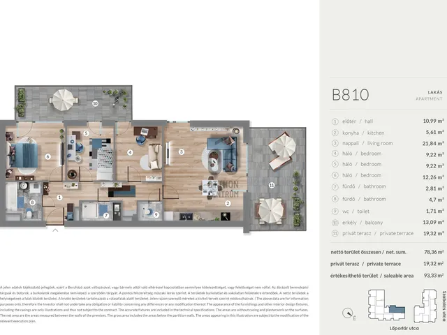 Eladó lakás Budapest XIII. kerület, Lőportárdűlő 78 nm