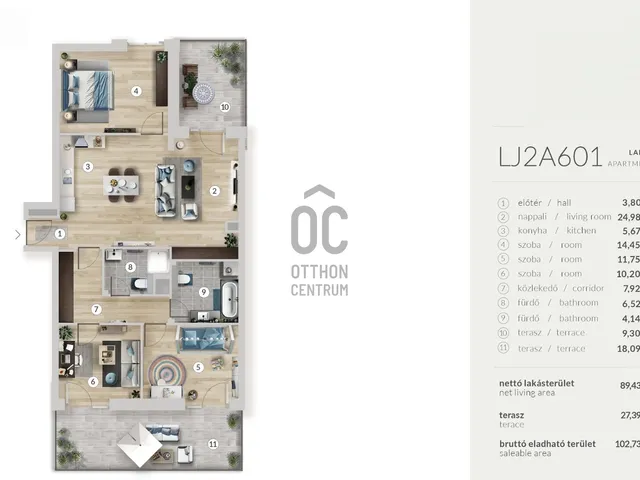 Eladó lakás Budapest XIII. kerület 89 nm