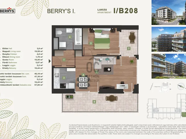 Eladó lakás Budapest XI. kerület, Kelenföld 46 nm