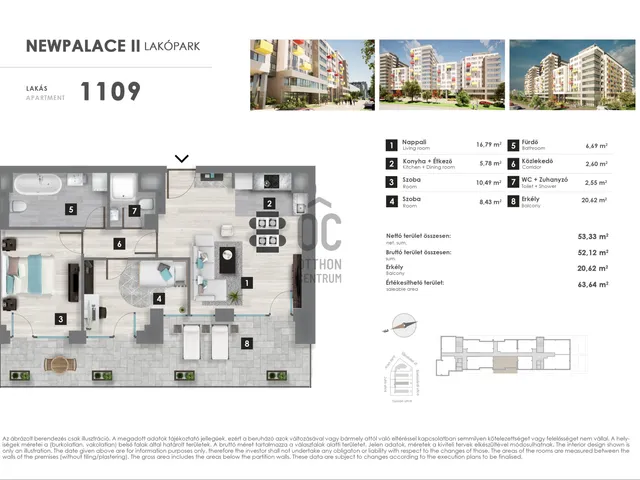 Eladó lakás Budapest XIII. kerület, Angyalföld 56 nm