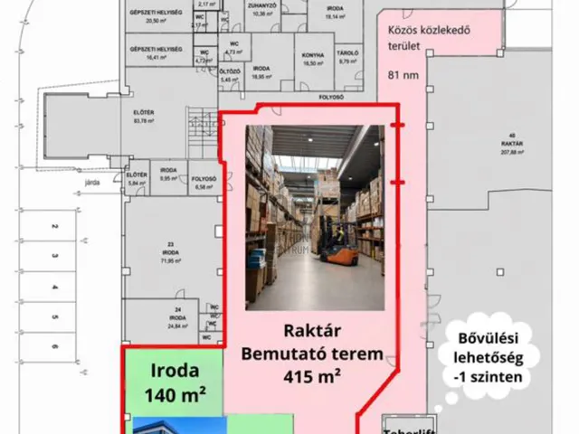 Kiadó kereskedelmi és ipari ingatlan Budapest XI. kerület 555 nm