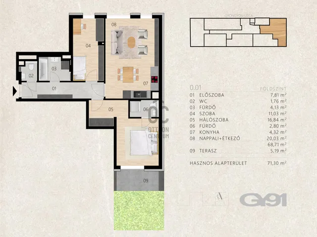 Eladó lakás Budapest XIII. kerület, Angyalföld 68 nm