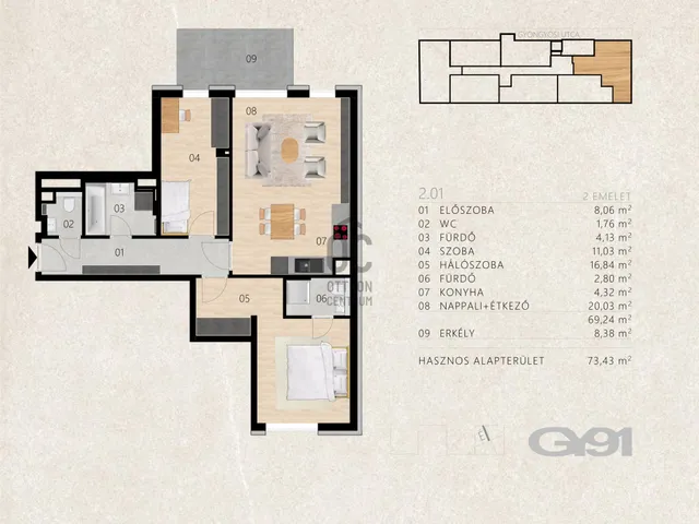 Eladó lakás Budapest XIII. kerület, Angyalföld 69 nm