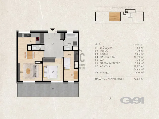 Eladó lakás Budapest XIII. kerület, Angyalföld 60 nm
