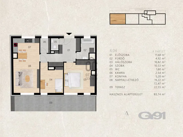 Eladó lakás Budapest XIII. kerület, Angyalföld 72 nm