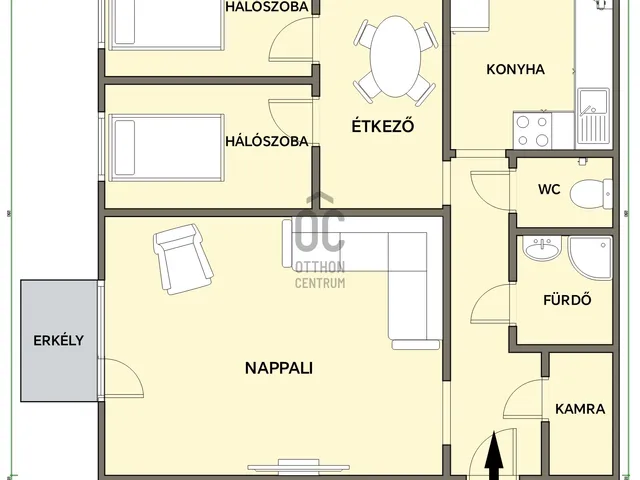 Eladó lakás Budapest XVII. kerület, Rákoskeresztúr 58 nm