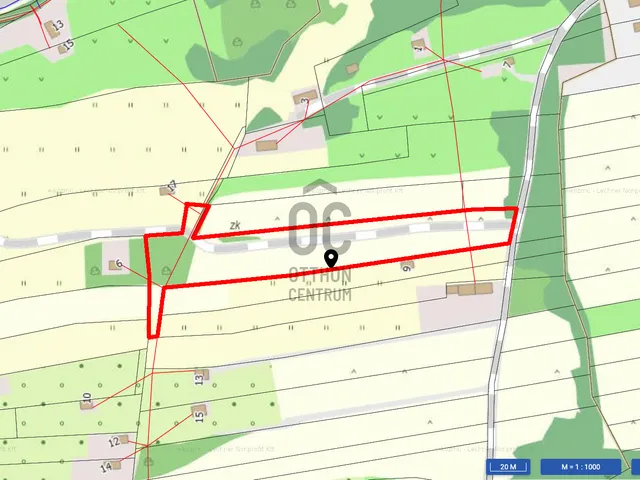 Eladó telek Alsópáhok 5358 nm