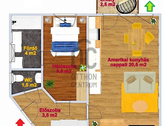 Eladó lakás Budapest IV. kerület, Újpest, Nádor utca 39 nm