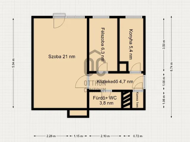Eladó lakás Zalaegerszeg, Landorhegy, Landorhegyi út 43 nm
