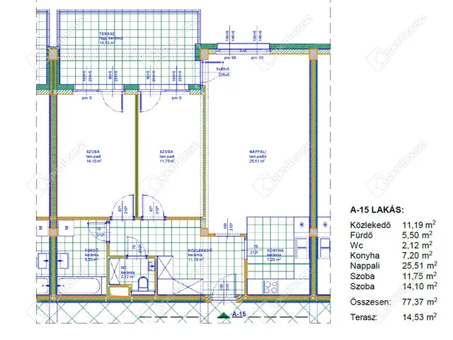 Eladó lakás Miskolc, Bodótető 77 nm