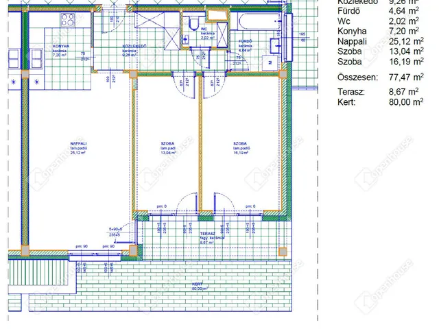 Eladó lakás Miskolc, Bodótető 77 nm