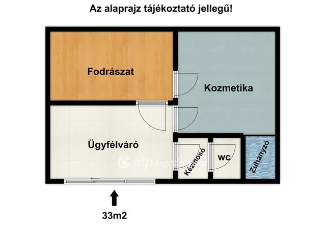 Eladó kereskedelmi és ipari ingatlan Debrecen, Belváros 33 nm