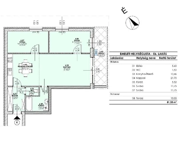 Eladó lakás Hajdúszoboszló 71 nm