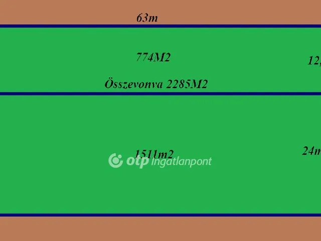 Eladó telek Mezősas 2285 nm