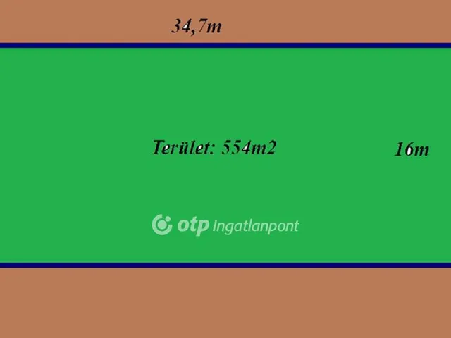 Eladó telek Görbeháza 554 nm