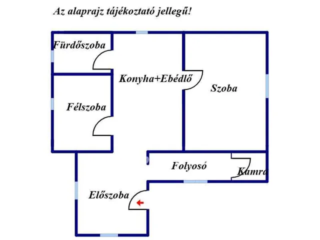 Eladó ház Körösszakál 55 nm