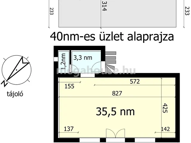 Kiadó kereskedelmi és ipari ingatlan Budaörs 60 nm