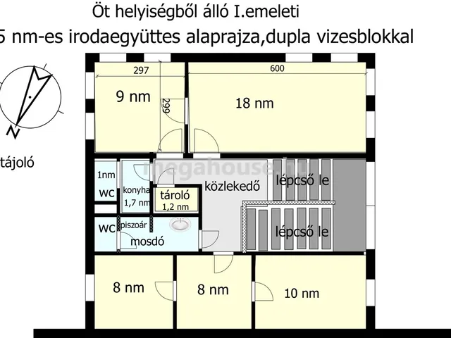 Kiadó kereskedelmi és ipari ingatlan Törökbálint 55 nm