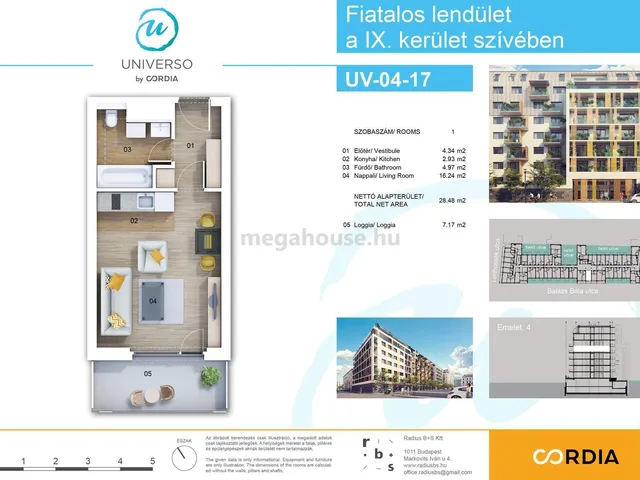 Eladó lakás Budapest IX. kerület 32 nm