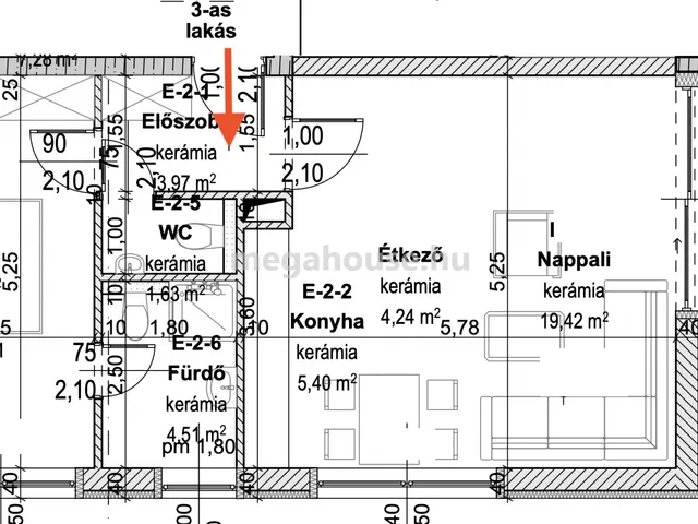 Eladó lakás Budapest XI. kerület, Sasad-Sashegy XI. ker. 54 nm
