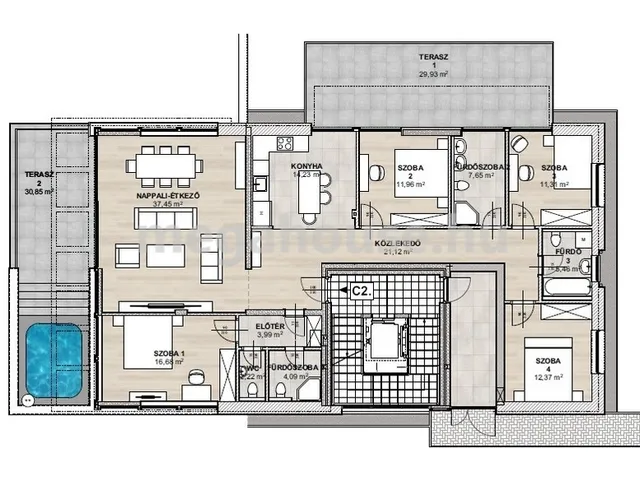 Eladó lakás Budapest XI. kerület, Madárhegy 146 nm