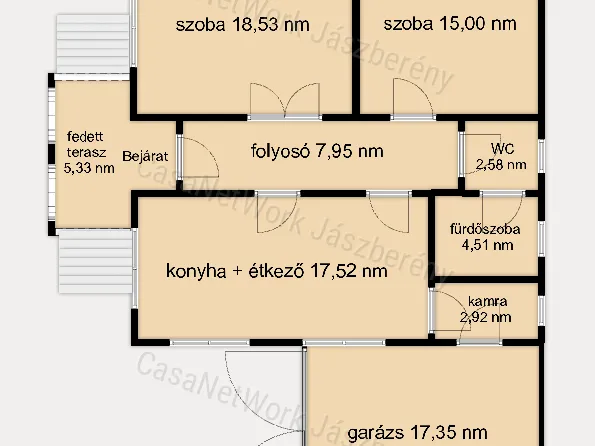 Eladó ház Jászkisér 69 nm