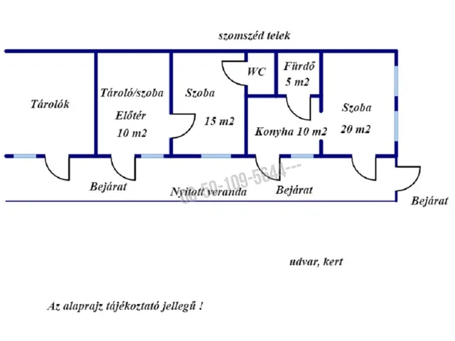 Eladó ház Kálló 60 nm