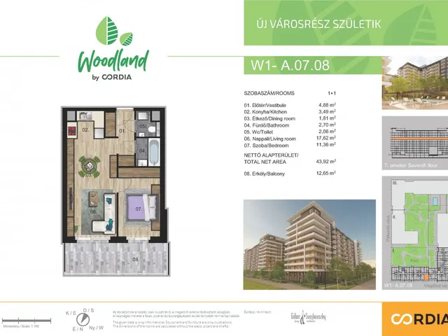 Eladó lakás Budapest IX. kerület 44 nm