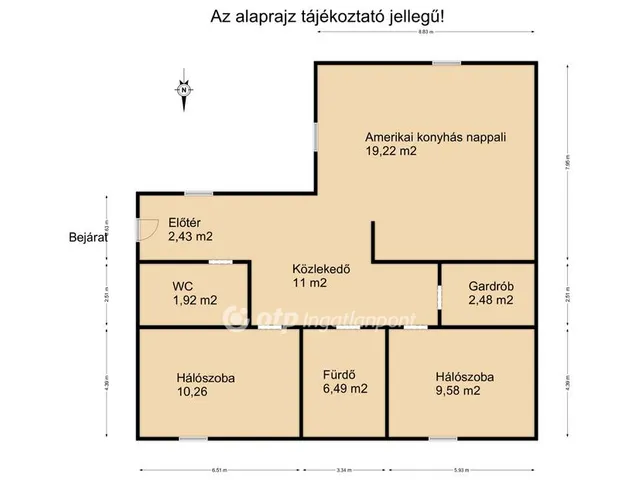 Eladó lakás Győr, Szabadhegy 74 nm