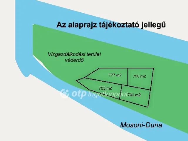 Eladó telek Győr 790 nm
