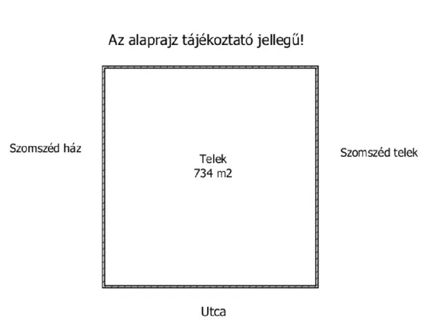 Eladó telek Koroncó 734 nm