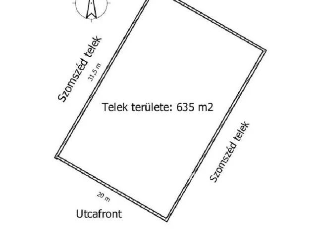 Eladó telek Dunaszeg 635 nm