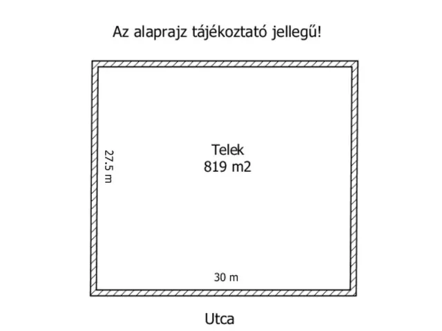 Eladó telek Pér, csendes 819 nm