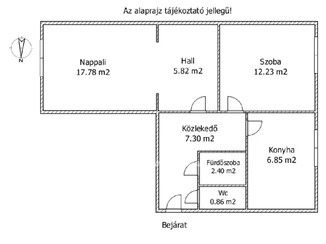 Eladó lakás Győr, Adyváros 53 nm