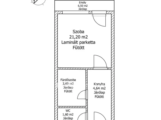 Eladó lakás Vámosszabadi 31 nm