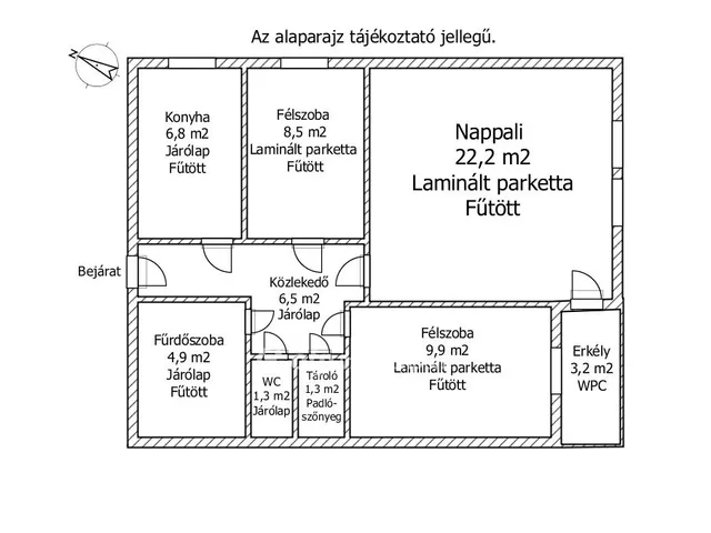 Eladó lakás Mosonmagyaróvár, Városközpont 63 nm