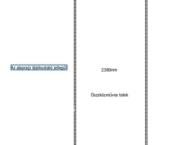 Eladó telek Győrzámoly 2380 nm