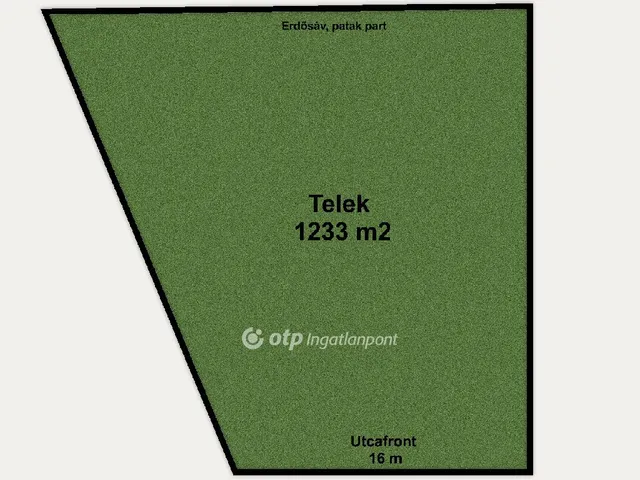 Eladó telek Máriakálnok 1233 nm