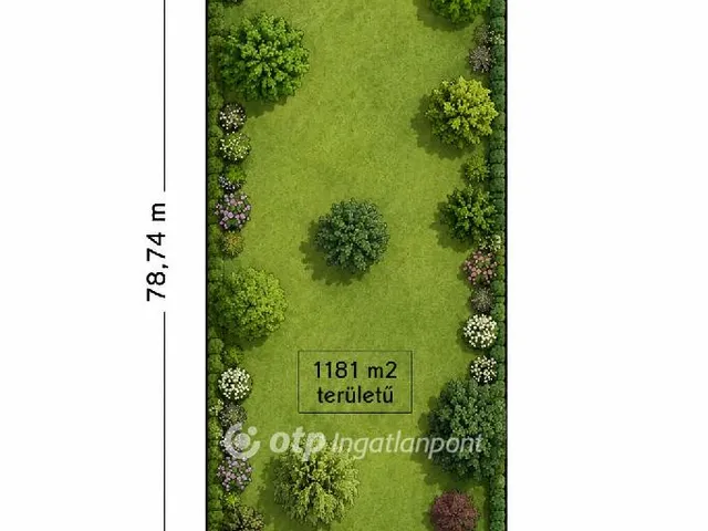 Eladó telek Győr 1181 nm
