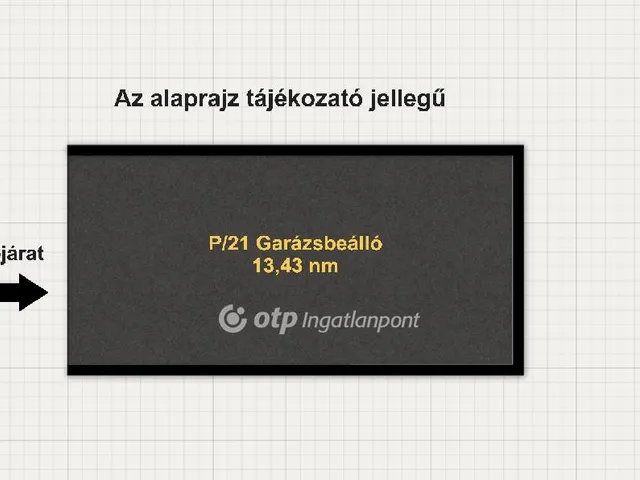 Eladó garázs Győr, Gyárváros 13 nm