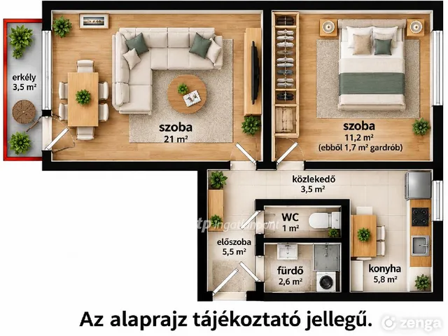Eladó lakás Százhalombatta 50 nm